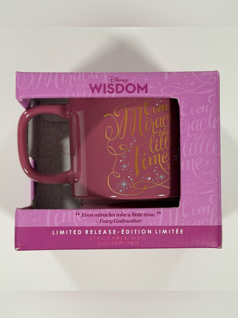 Disney Wisdom Mug Fairy Godmother Cinderella Series 12/12 Limited Release New